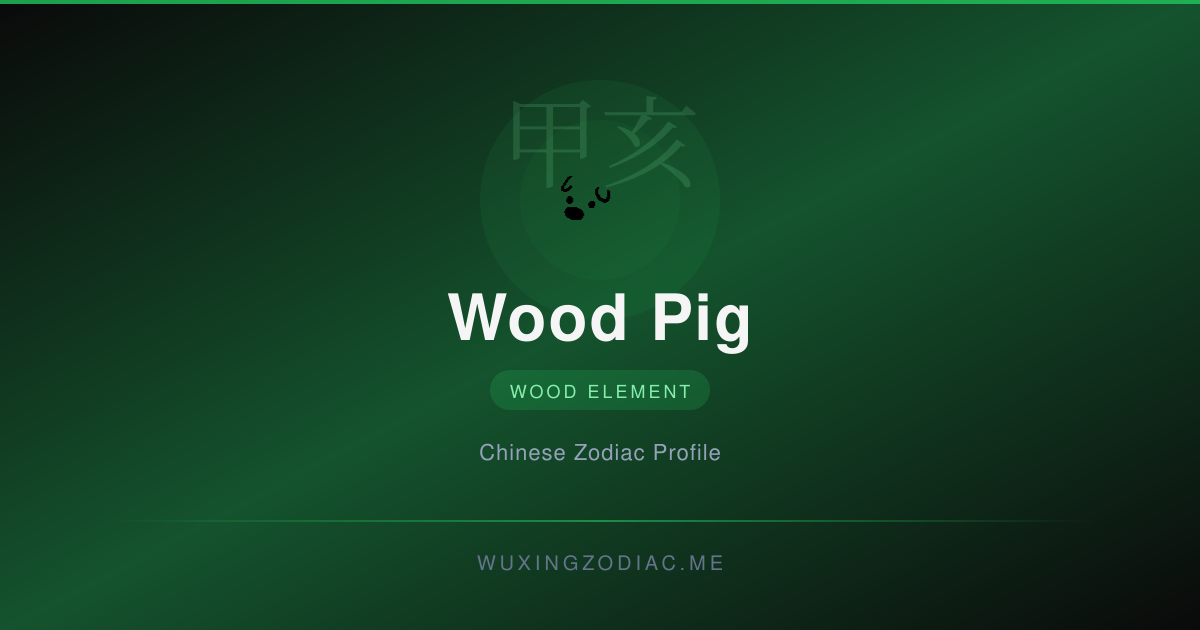 Wood Pig Element Tee