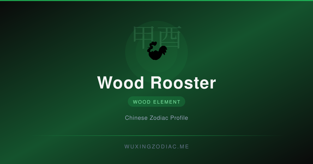 Wood Rooster Element Tee